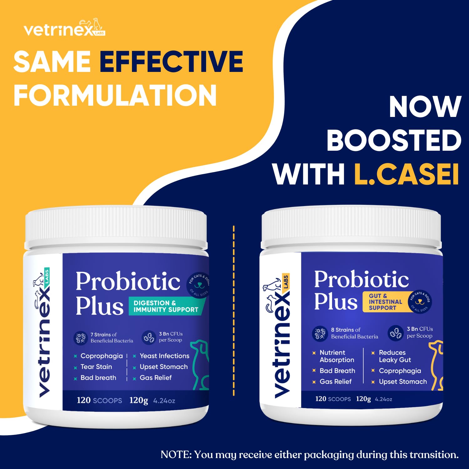 Vetrinex Labs Boite Probiotiques Animaux: intégration simple dans l'alimentation quotidienne