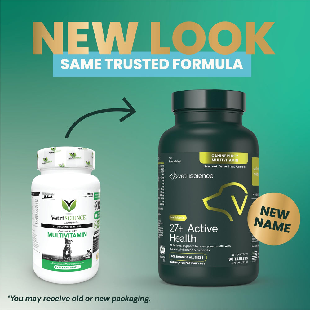 Tablettes goût canard VetriScience 27+ Active Health.