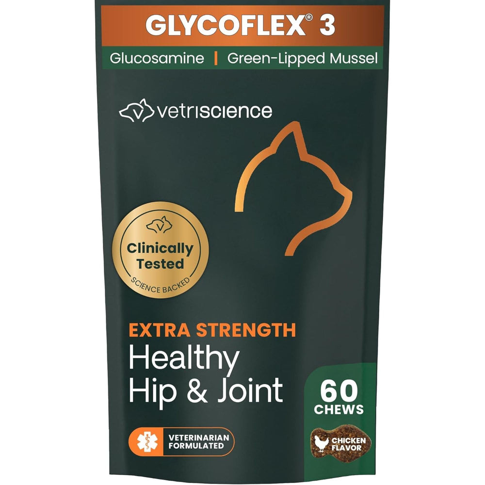 VetriScience – bouteille de friandises articulations pour chats, pratique à administrer.
