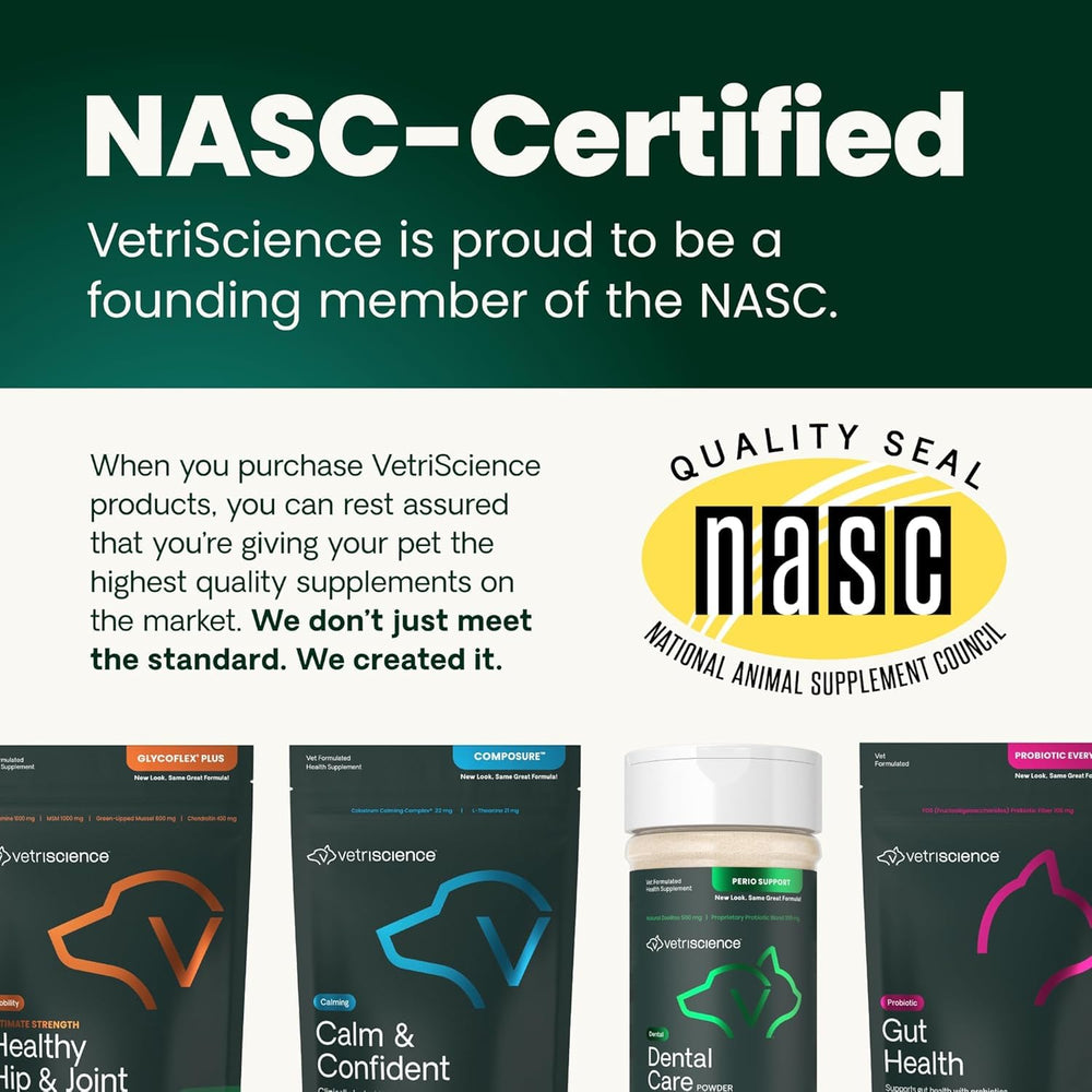 VetriScience Certification NASC: contrôles tiers et qualité fiable
