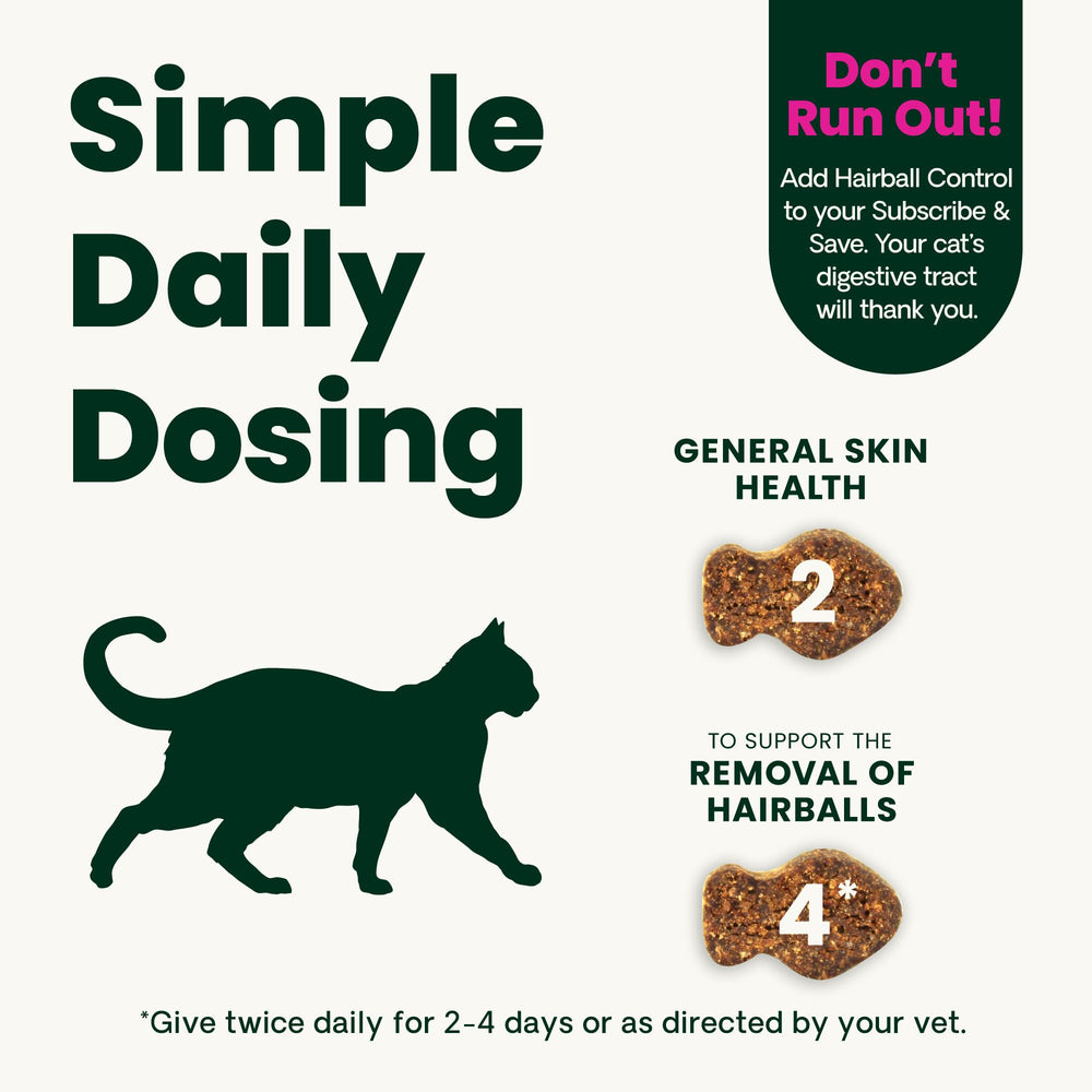 VetriScience Hairball Control – ingrédients naturels mis en avant dans la formule.
