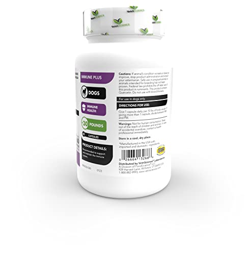 VetriScience Immunity Health: ouverture facile des capsules pour administration pratique.