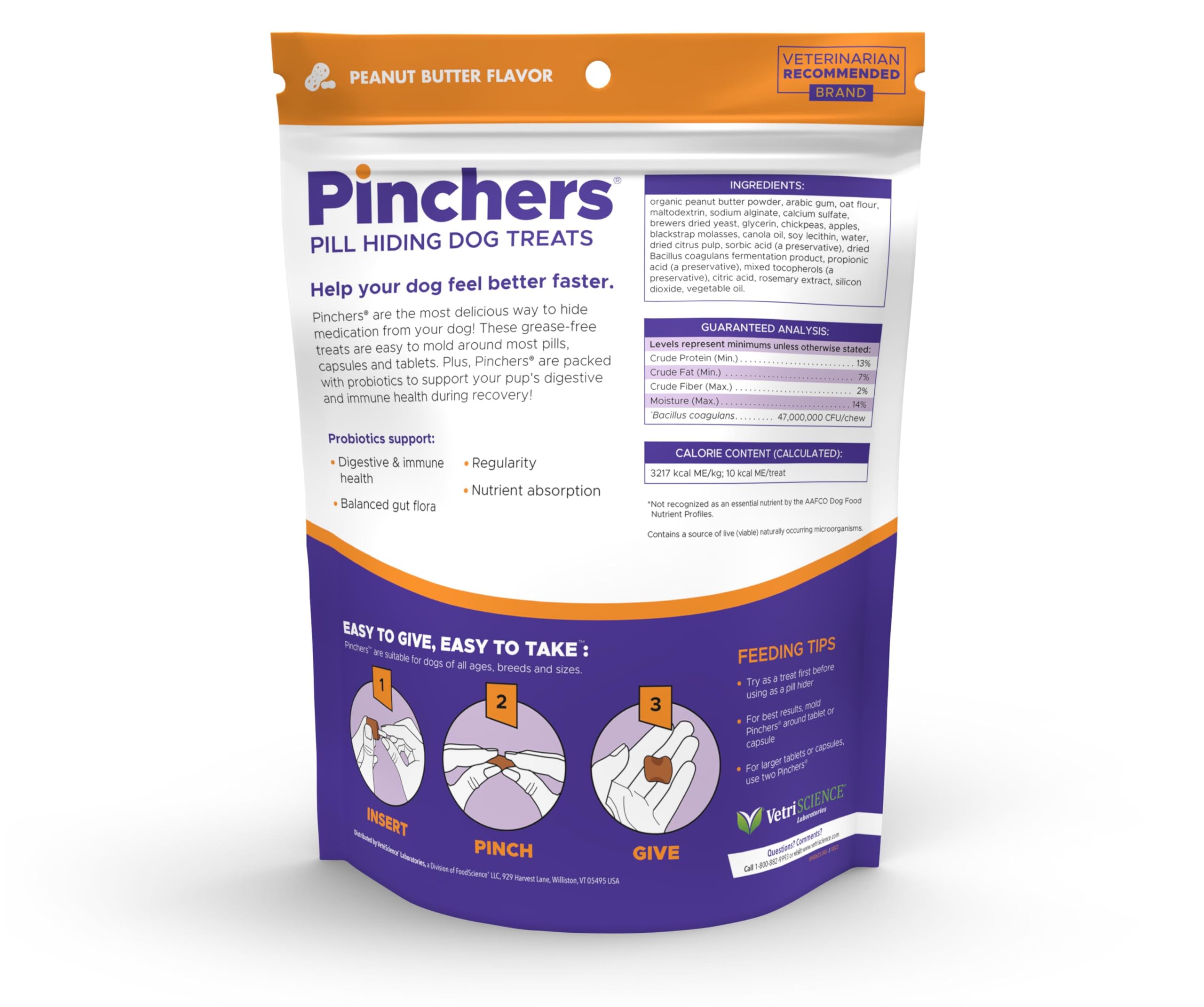 VETRISCIENCE ingrédients à base d’avoine et pois chiche pour digestion douce.