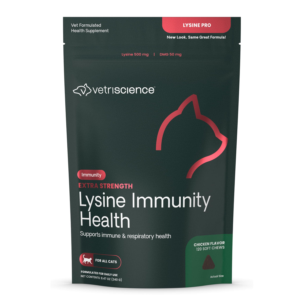 VETRISCIENCE friandises immunitaires pour chats, boîte visible, soutien potentiel à l'immunité du chat