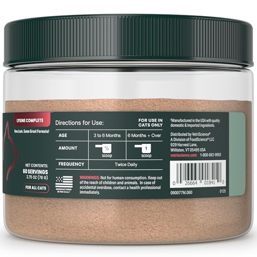 VetriScience L-lysine Immunité lactoferrine: soutien des défenses naturelles.