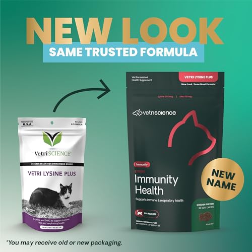 Texture douce VetriScience Lysine Immunity appréciée par les chats.