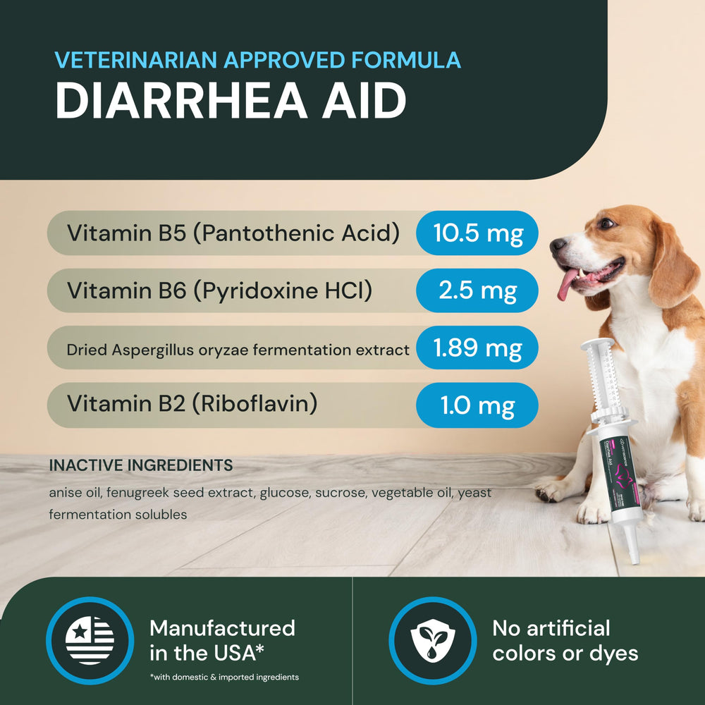 VetriScience Pâte Probiotique Digestion Système Nerveux, seringue-visible, soutien potentiel.