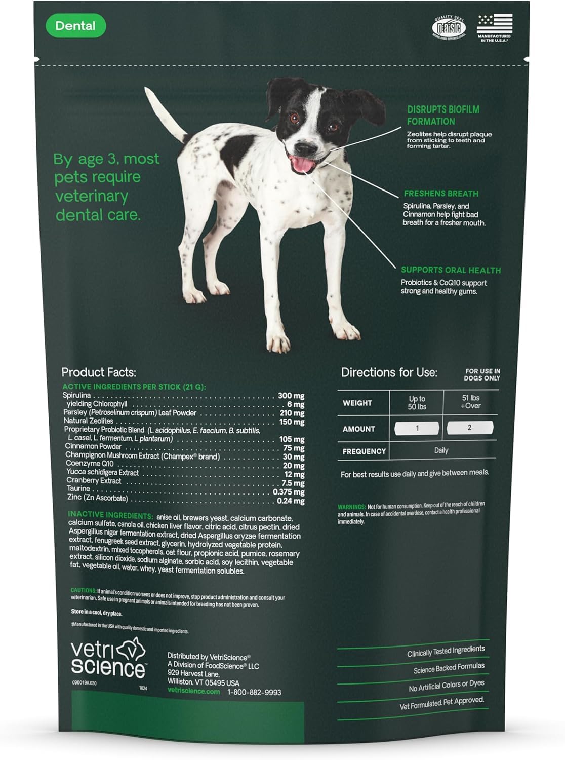 Perio Plus Stix adapté à tous les chiens, toutes tailles.