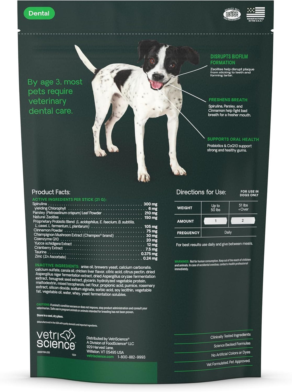 Perio Plus Stix adapté à tous les chiens, toutes tailles.