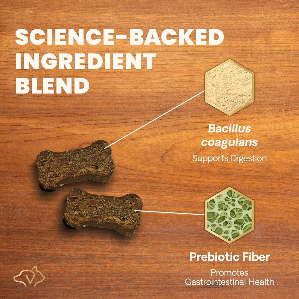 Friandise VetriScience Santé Intestinale texture croquante pour chien.