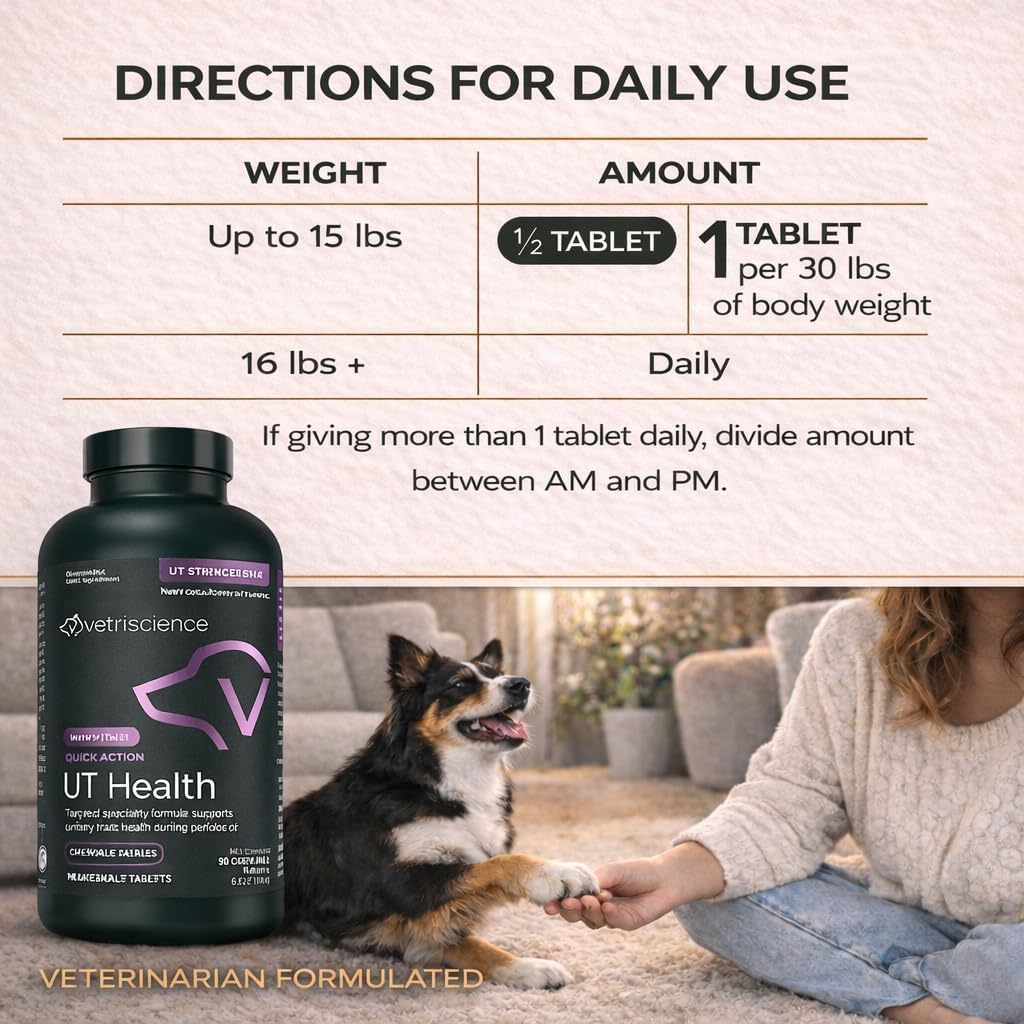 VETRISCIENCE UT Health – goût fumé apprécié par les chiens lors de l'administration.