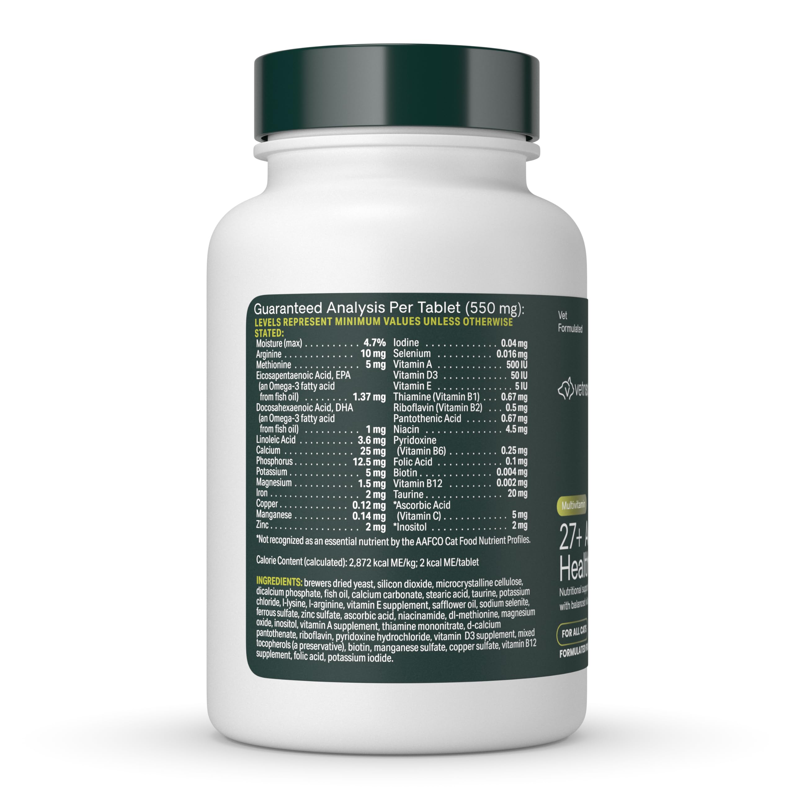 VETRISCIENCE tablettes chat-coat-sante-biotin-methionine, pelage sain et peau nourrie.