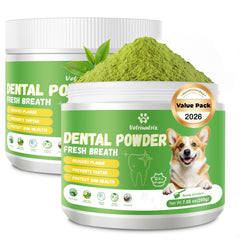 Vetriuntrix poudre dentaire chien emballage facile et dosage clair.