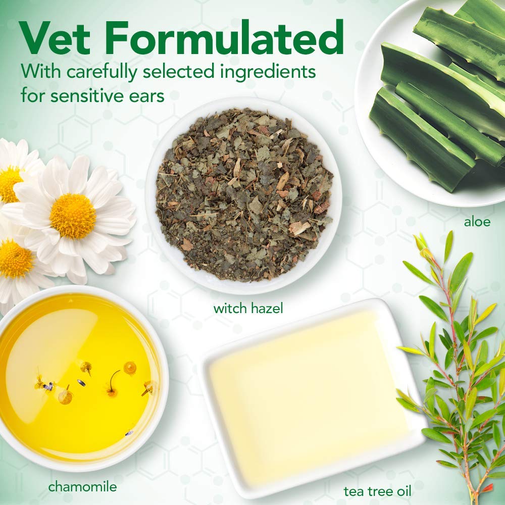 Vet's Best application sur oreille chien – démonstration d'utilisation en douceur.