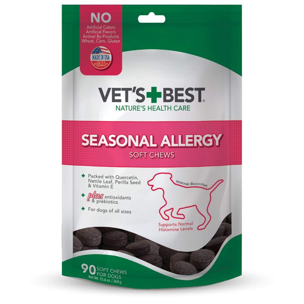 Vet's Best Bouteille Allergie Saison : solution naturelle pour chiens sensibles.