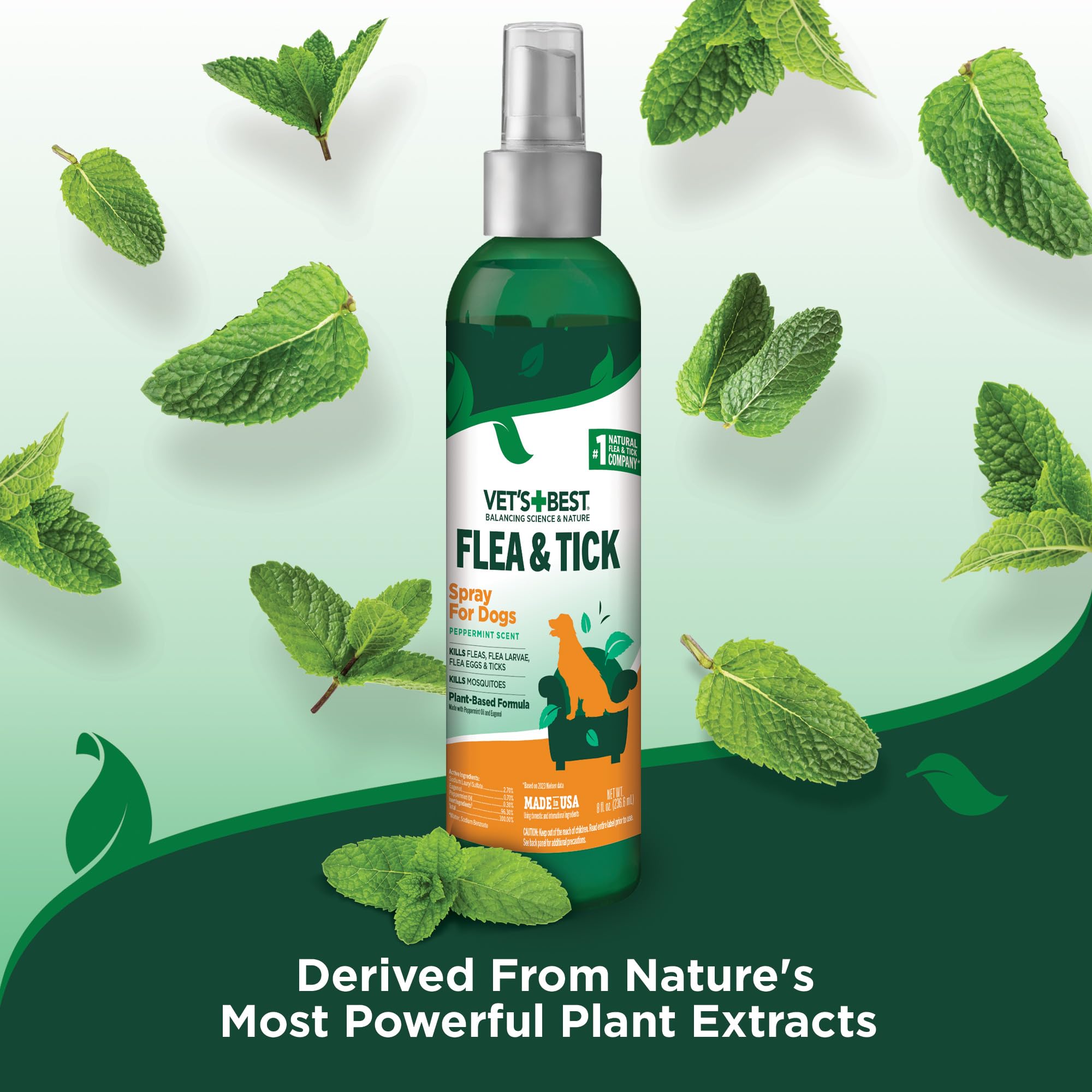 Vet's Best spray contre puces tiques moustiques, protection à domicile.