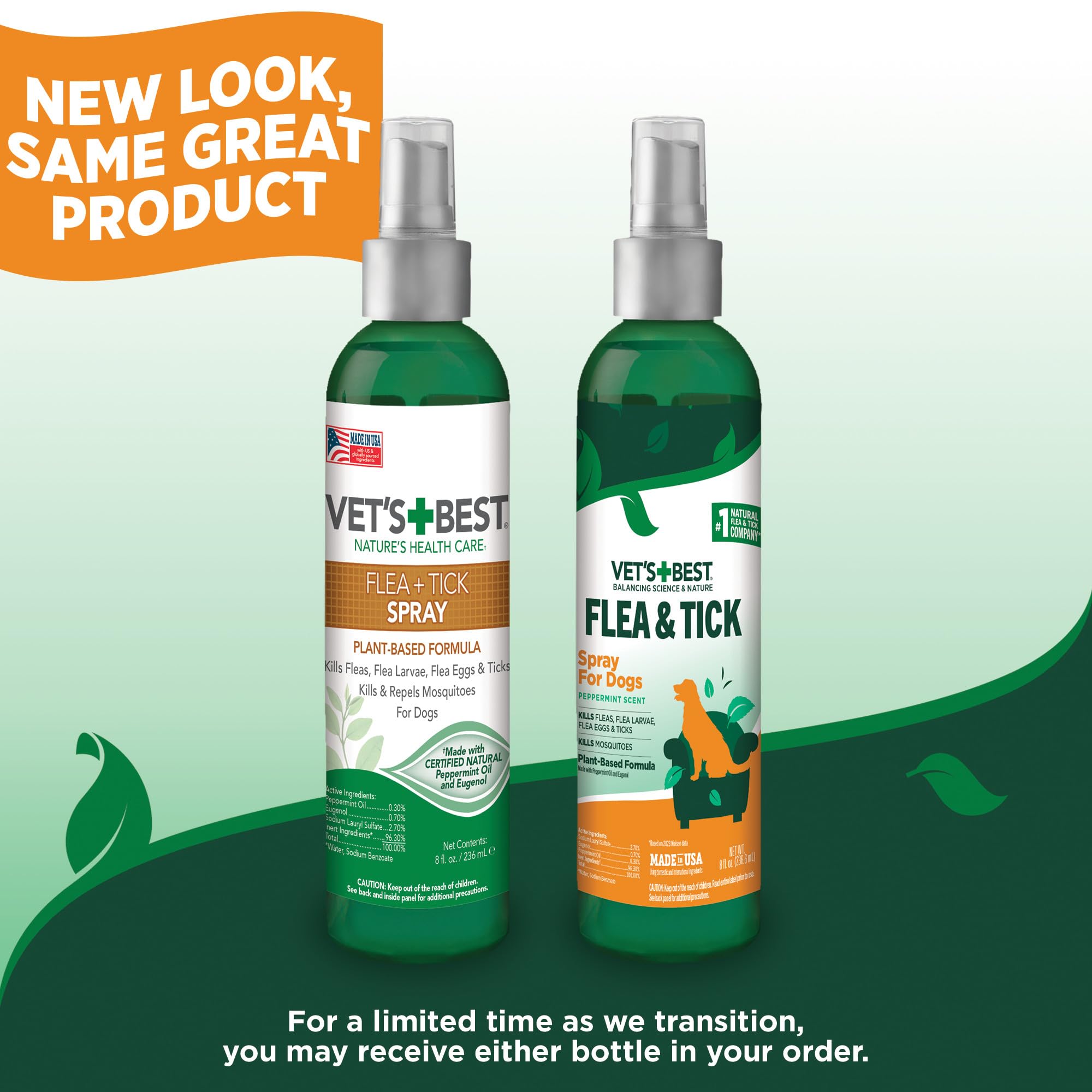 Vet's Best spray sans taches sur le pelage.
