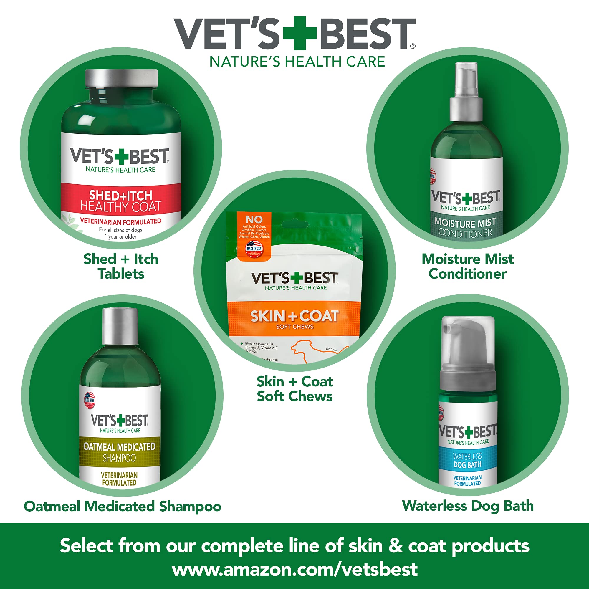 Vet's Best utilisation en exterieur: soutien peau et pelage lors d'activites extérieures.