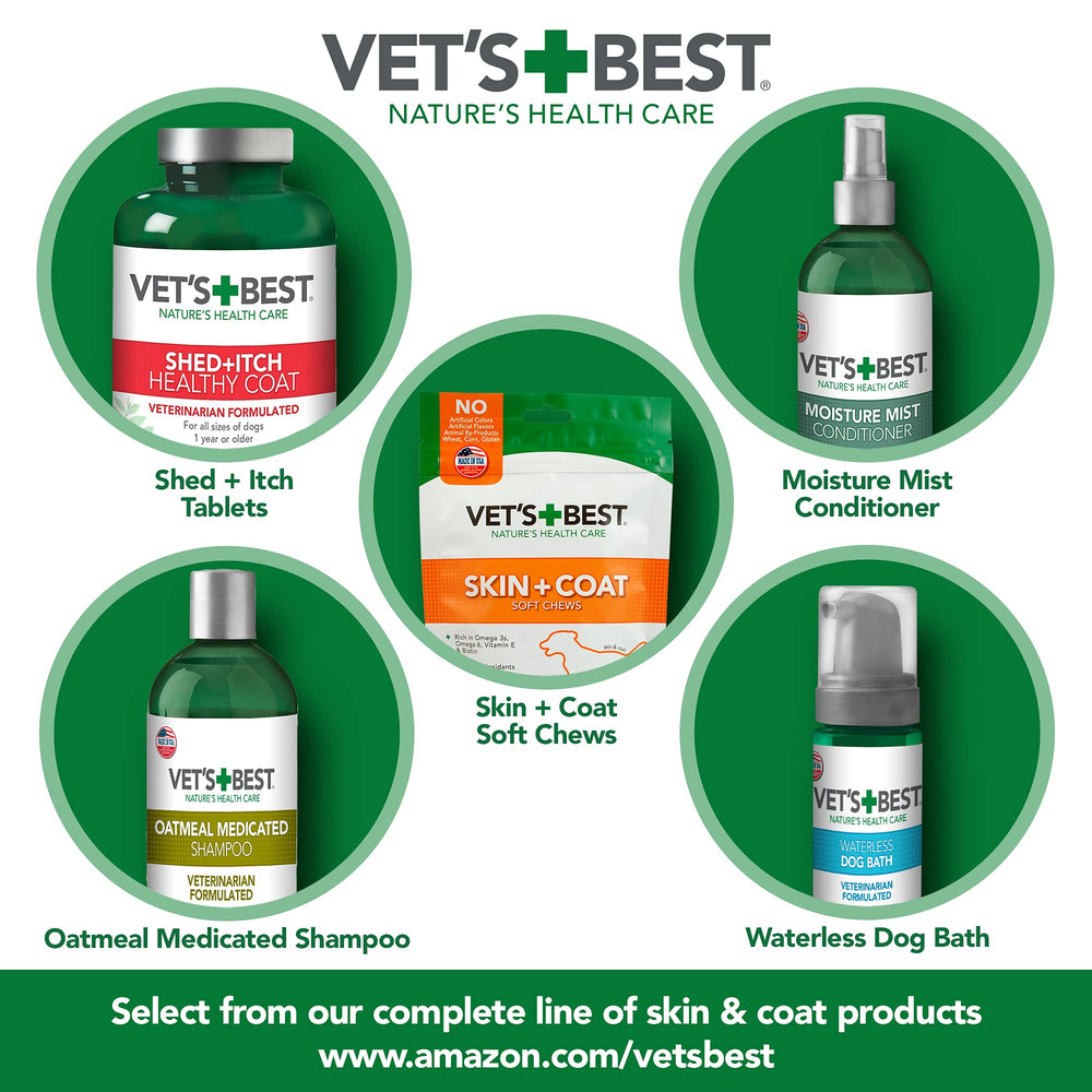 Vet's Best utilisation en exterieur: soutien peau et pelage lors d'activites extérieures.