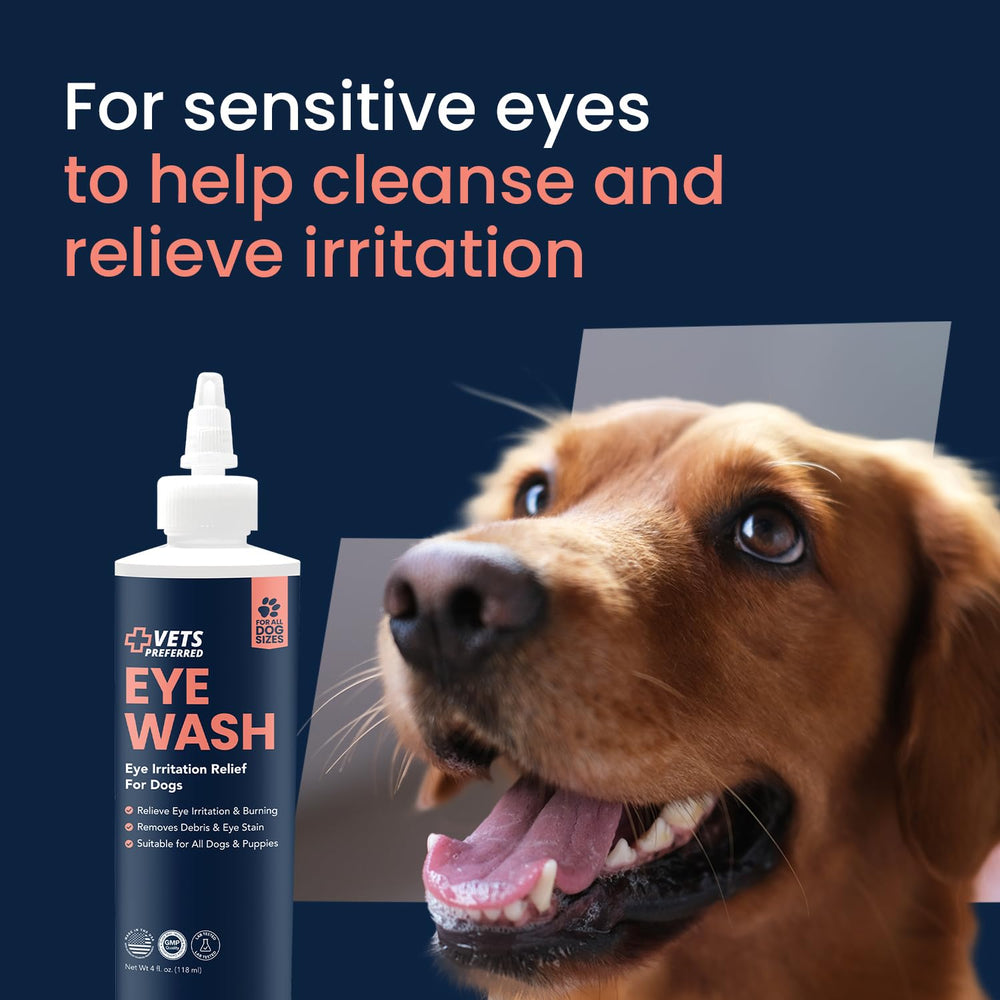 Prévenir infection oculaire chien avec Vets Preferred.