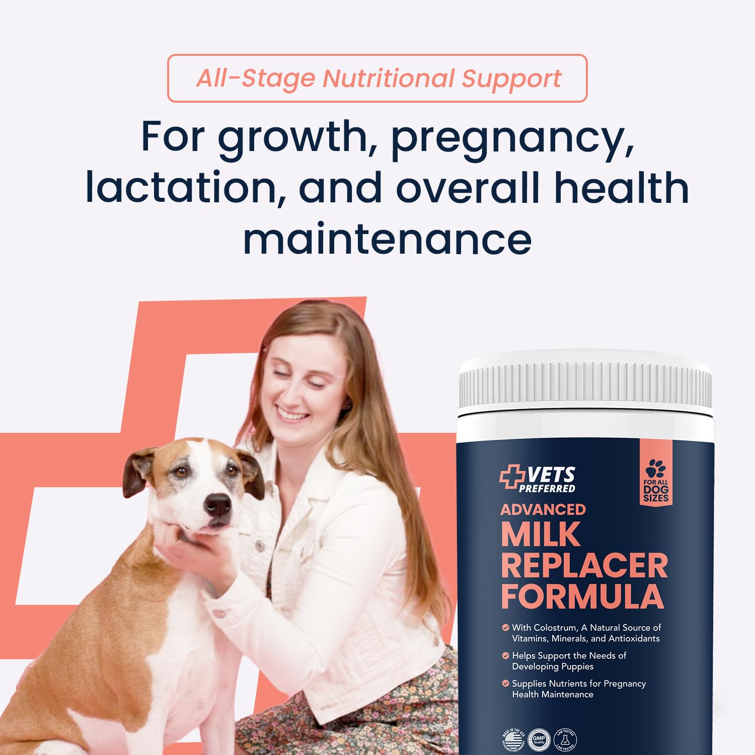 Vets Preferred Développement lors du sevrage, option nutritionnelle pratique.