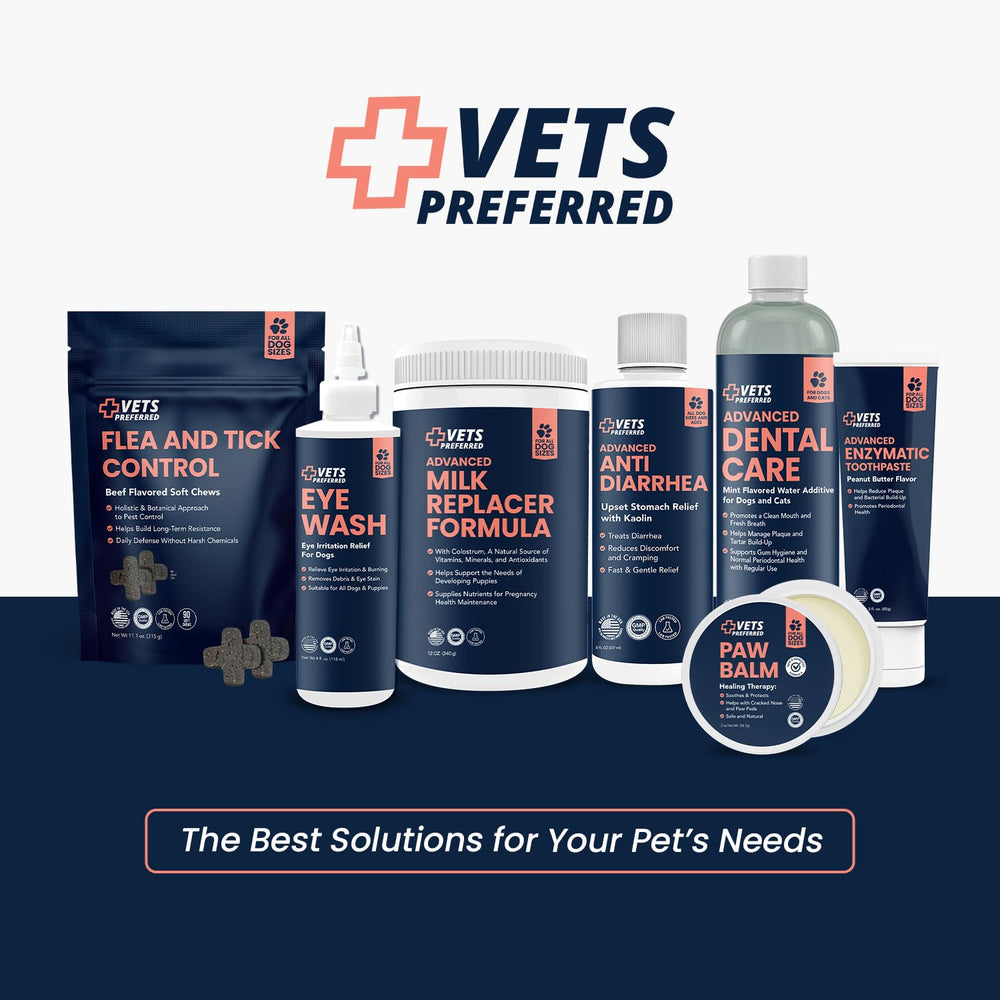 Soin oculaire facile pour chiens actifs avec Vets Preferred.
