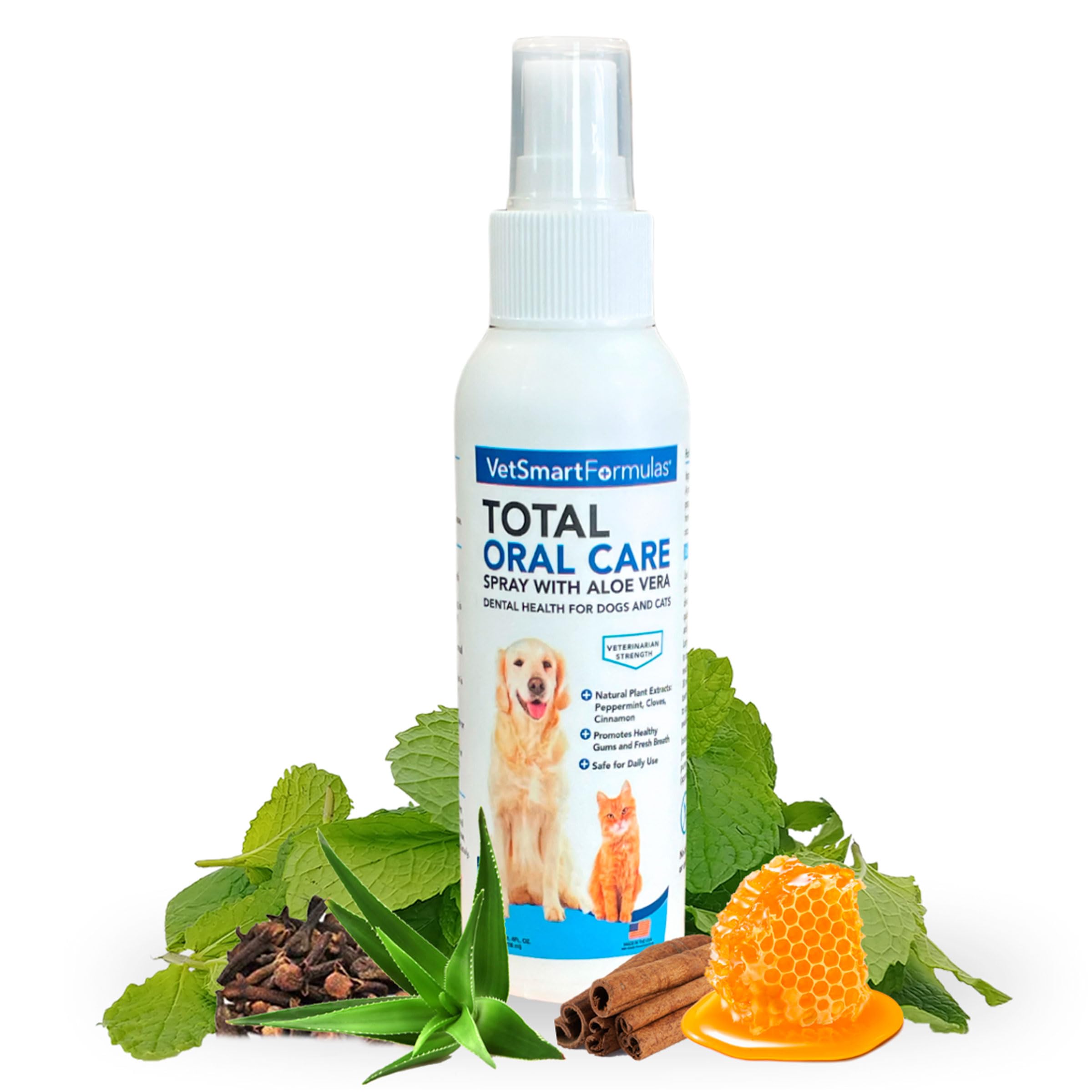 Spray haleine VetSmart Formulas pour chiens et chats : rafraîchit l’haleine rapidement