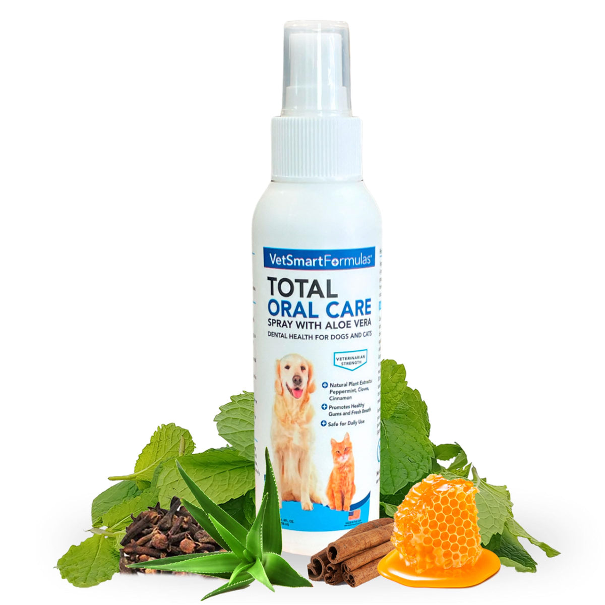 Spray haleine VetSmart Formulas pour chiens et chats : rafraîchit l’haleine rapidement