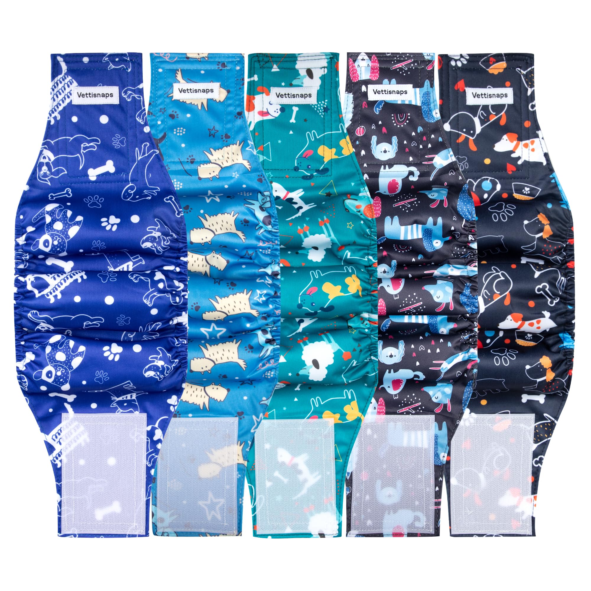 Vettisnaps bande ventrale chien mâle XXL avec absorption élevée pour maison propre.