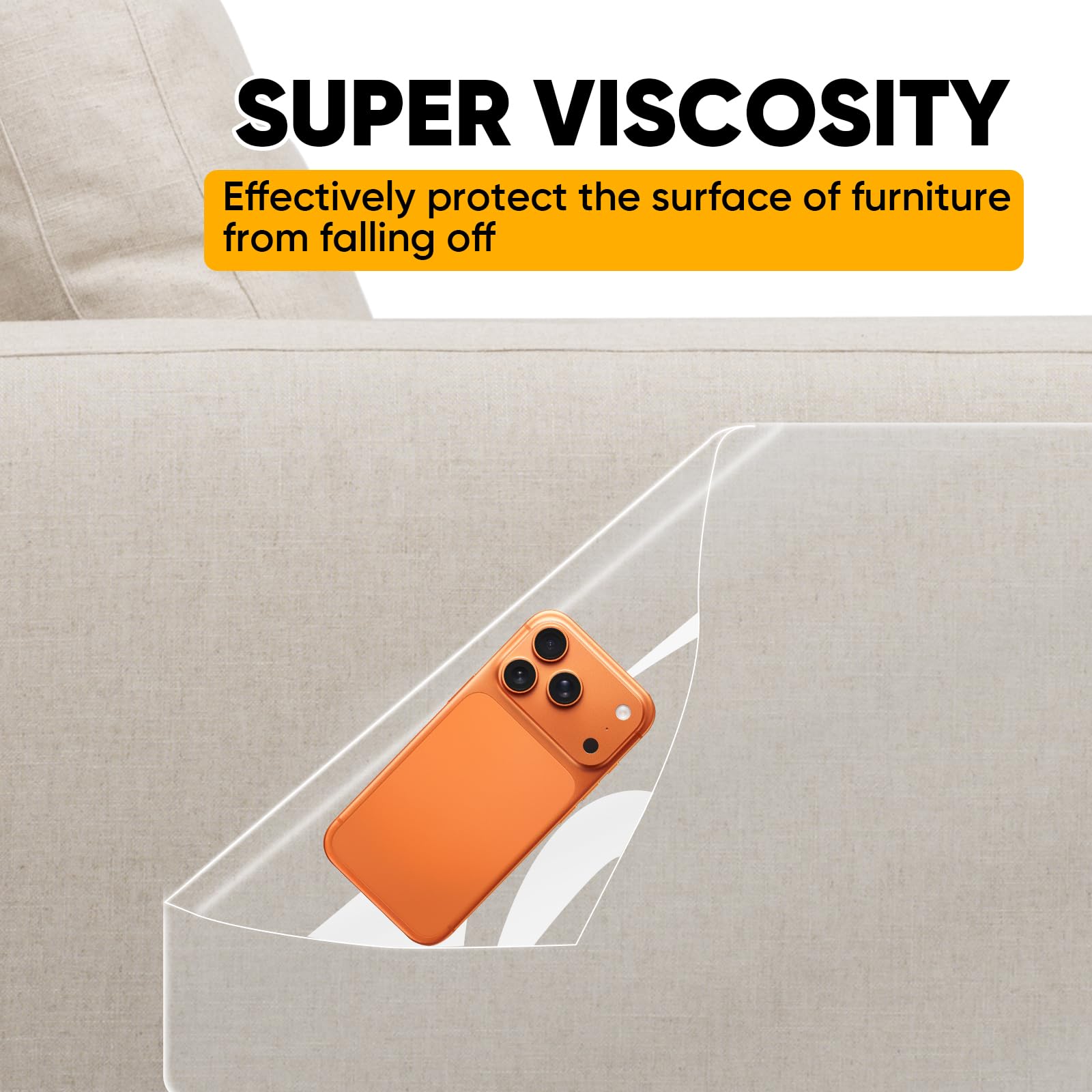 Vetuslumen Surface transparente imperméable et facile à nettoyer.