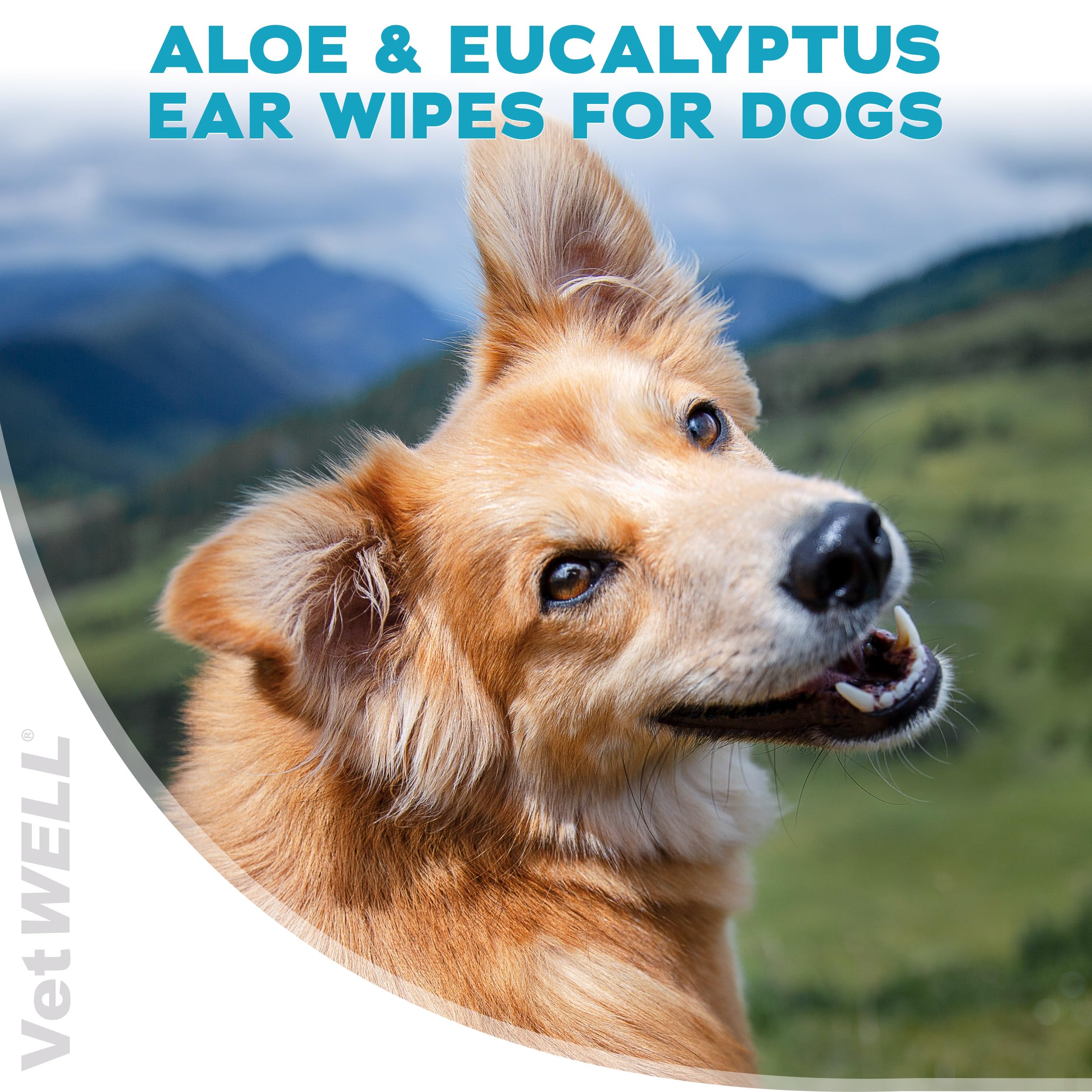 EarWELL VetWELL – Lingettes oreilles chien: réduction possible des odeurs.