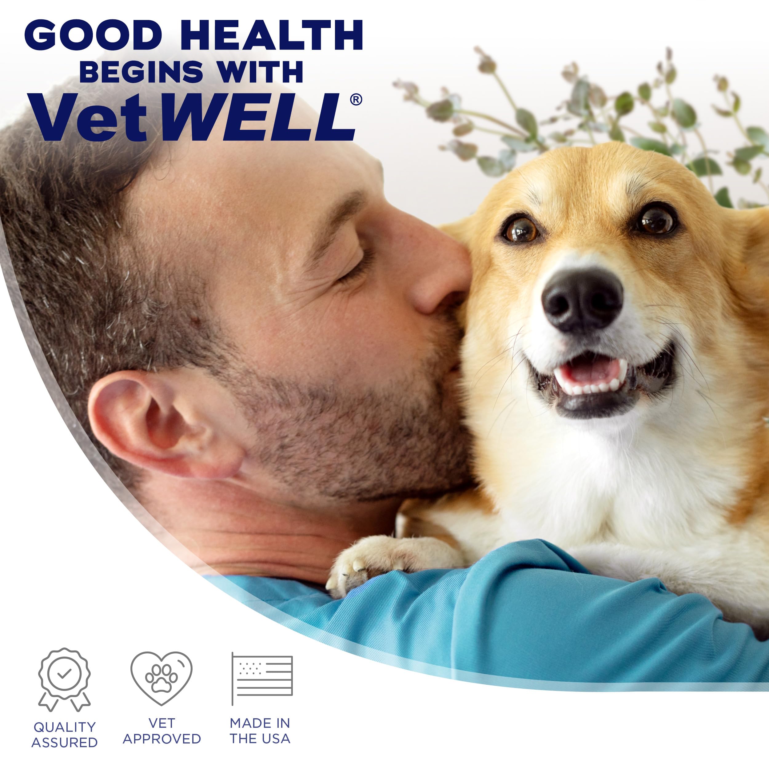 EarWELL VetWELL – Pack 100 lingettes pour l'hygiène des oreilles du chien.