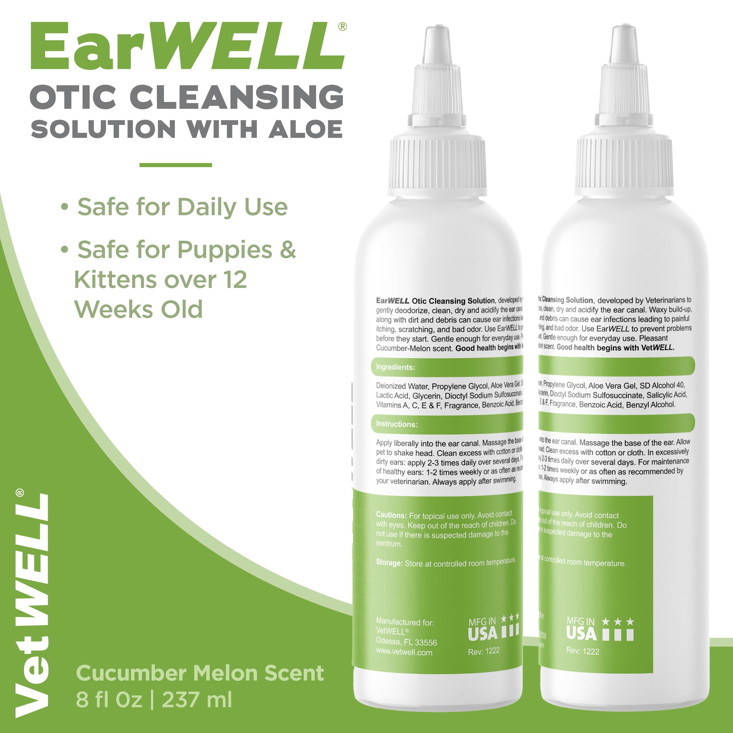 VetWELL parfum concombre-melon offre une expérience agréable