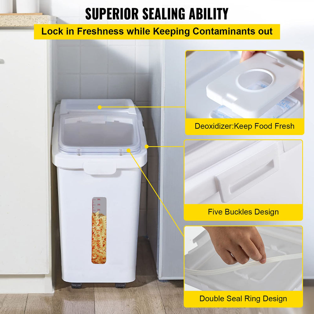 VEVOR bac avec roulettes 360° facilite le déplacement en cuisine.