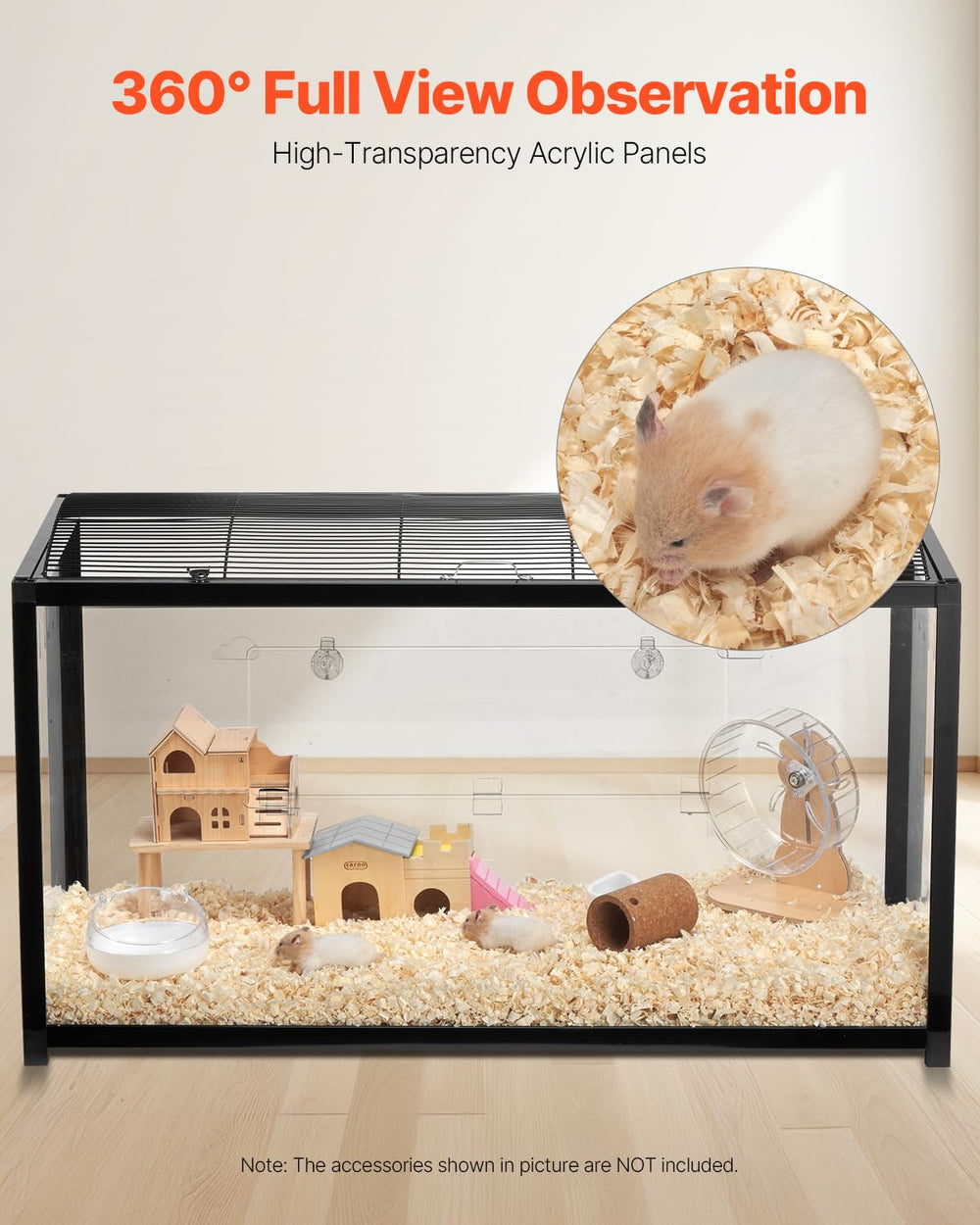 VEVOR cage hamster montage clair : installation rapide et sans outil.