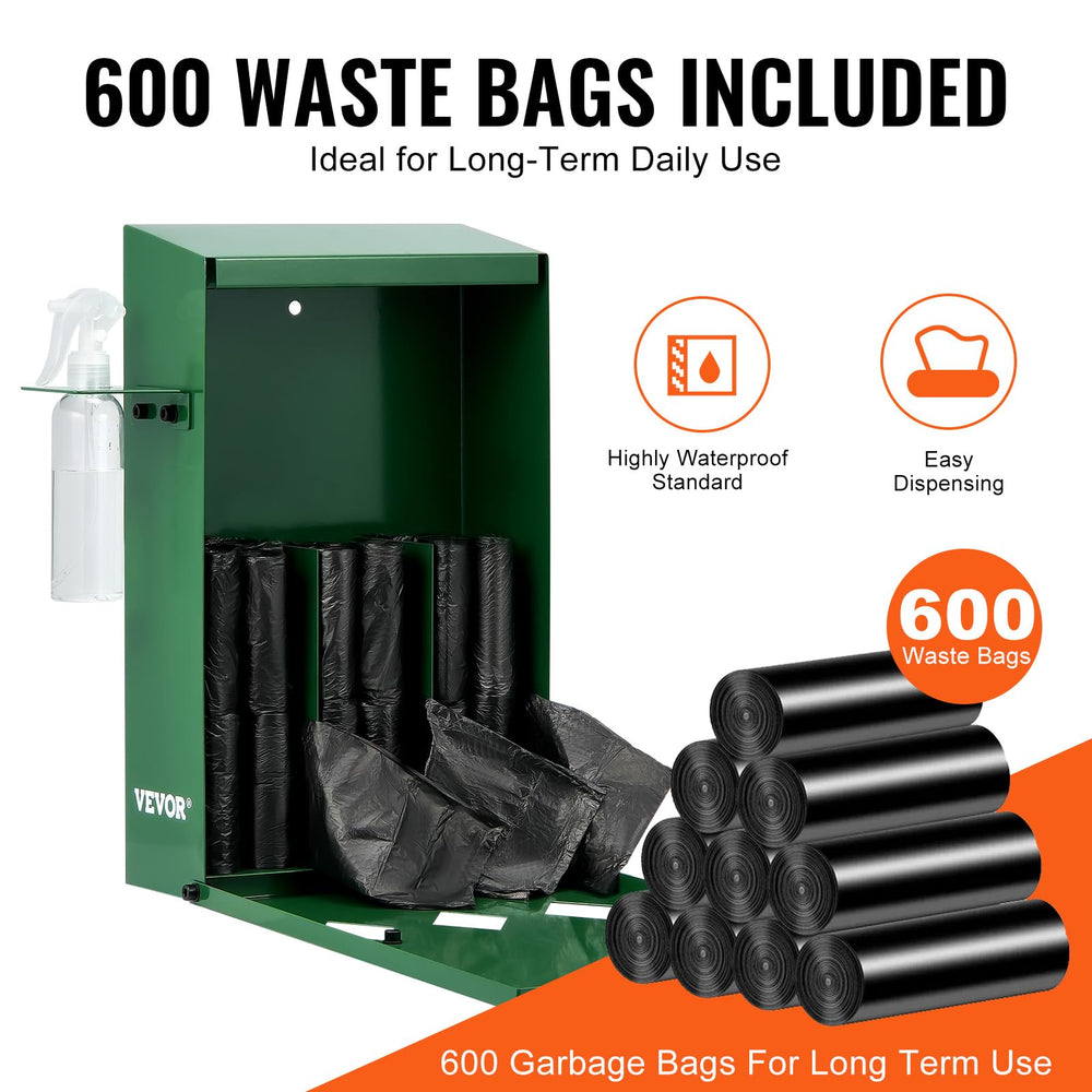 VEVOR distributeur verrouillé, accès sûr pour récupérer les sacs.