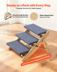 VEVOR escalier bois pliable pour rangement plat et pratique.