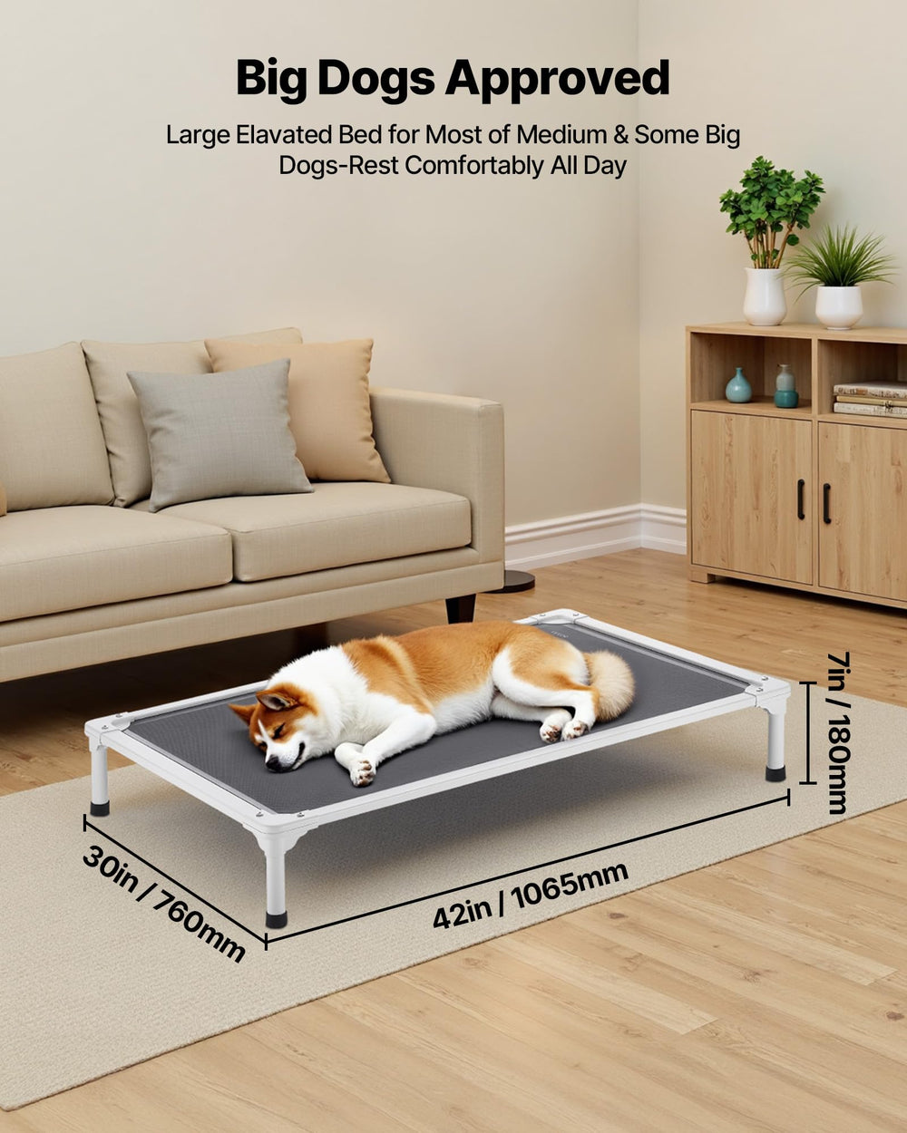VEVOR lit chien montage sans outils – assemblage rapide en quelques minutes.