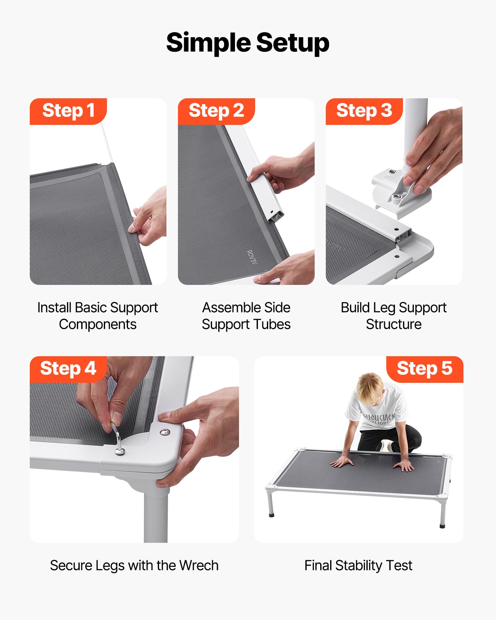 VEVOR lit chien utilisation interieur exterieur – convient pour maison et extérieur.