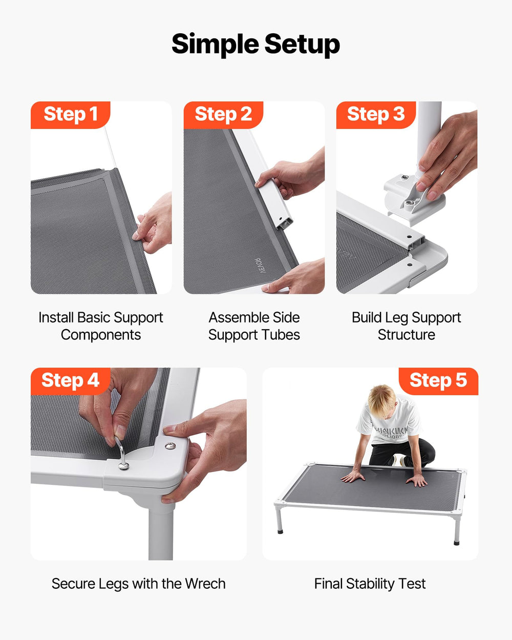 VEVOR lit chien utilisation interieur exterieur – convient pour maison et extérieur.