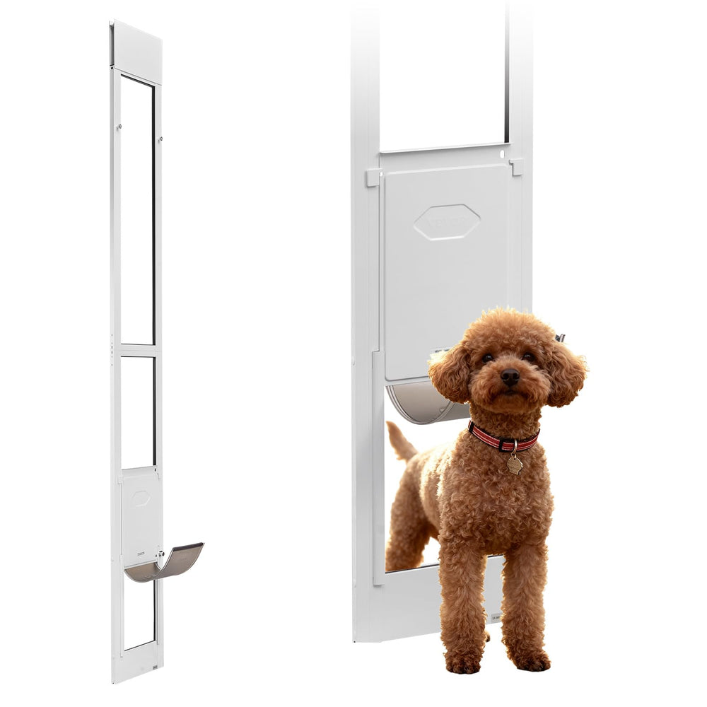 VEVOR porte-chien-dans-porte-glace-coulissante facilite l'accès quotidien pour votre animal.