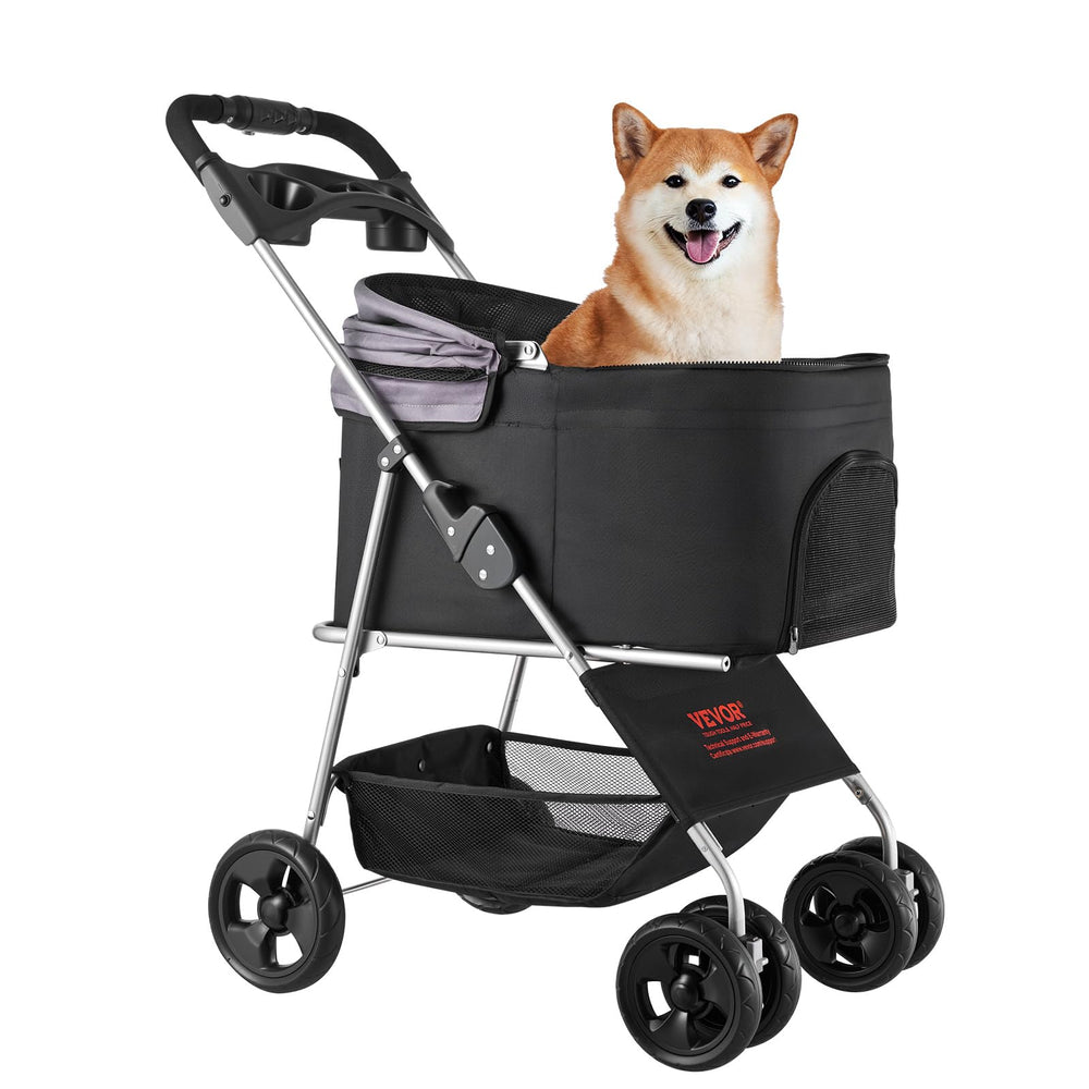 VEVOR Poussette Animal: panier détachable pour voyages faciles en voiture