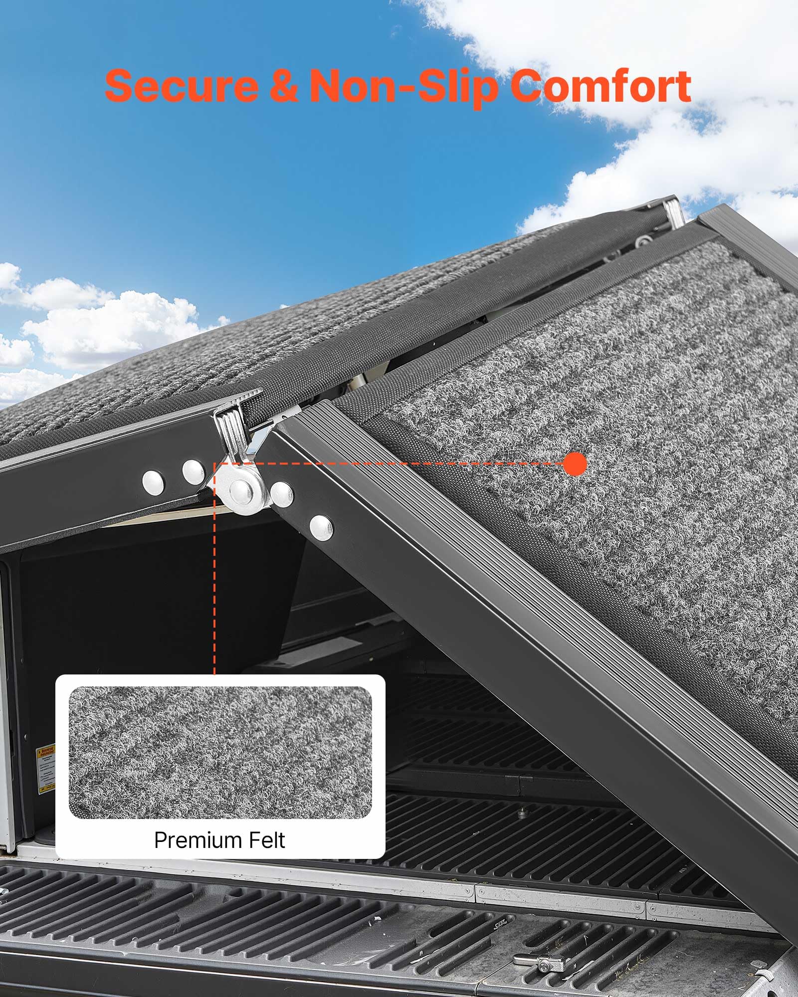 VEVOR rampe pliable en 15 secondes, rangement facile dans le coffre