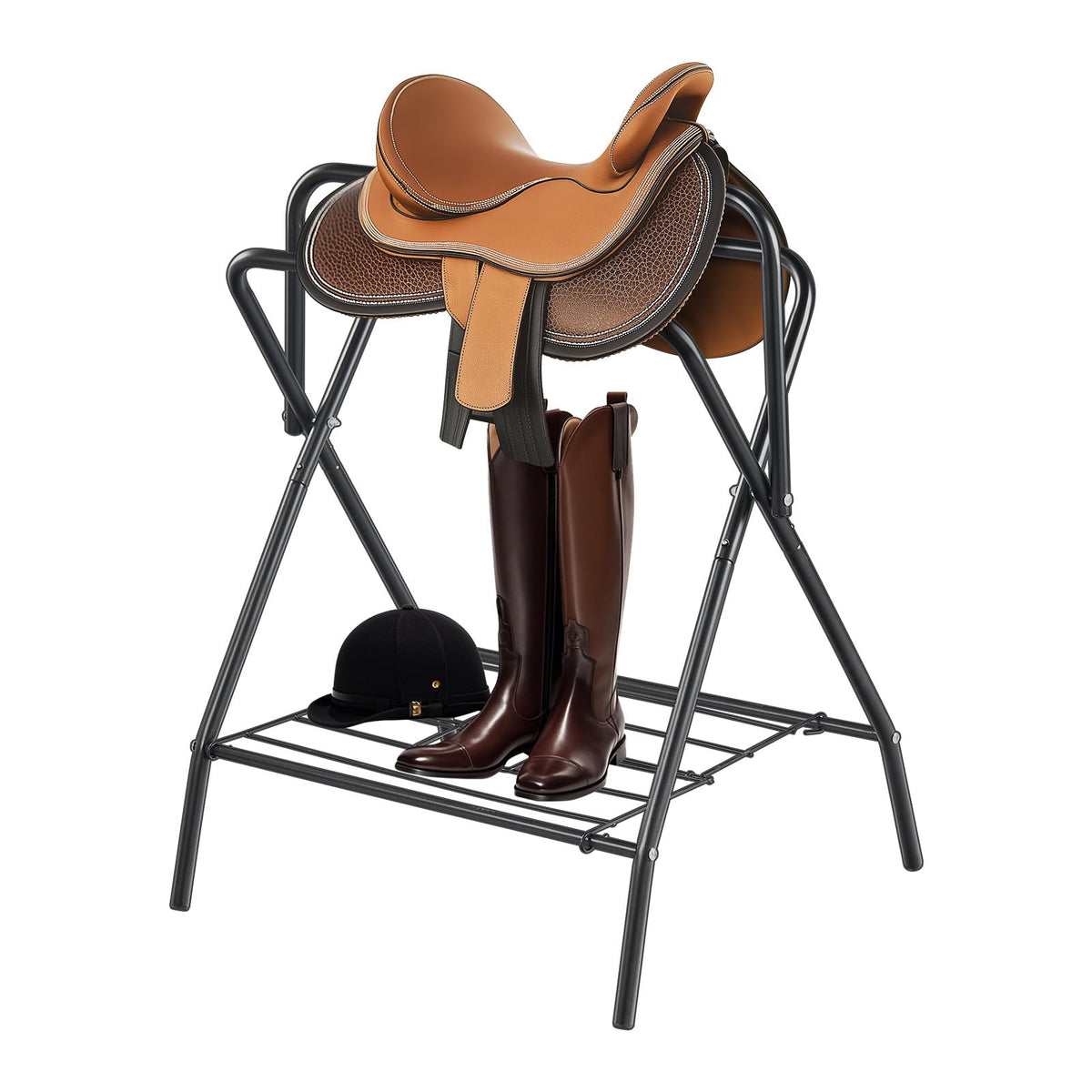 VEVOR support-selle-pliant pour rangement rapide et fiable en écurie.