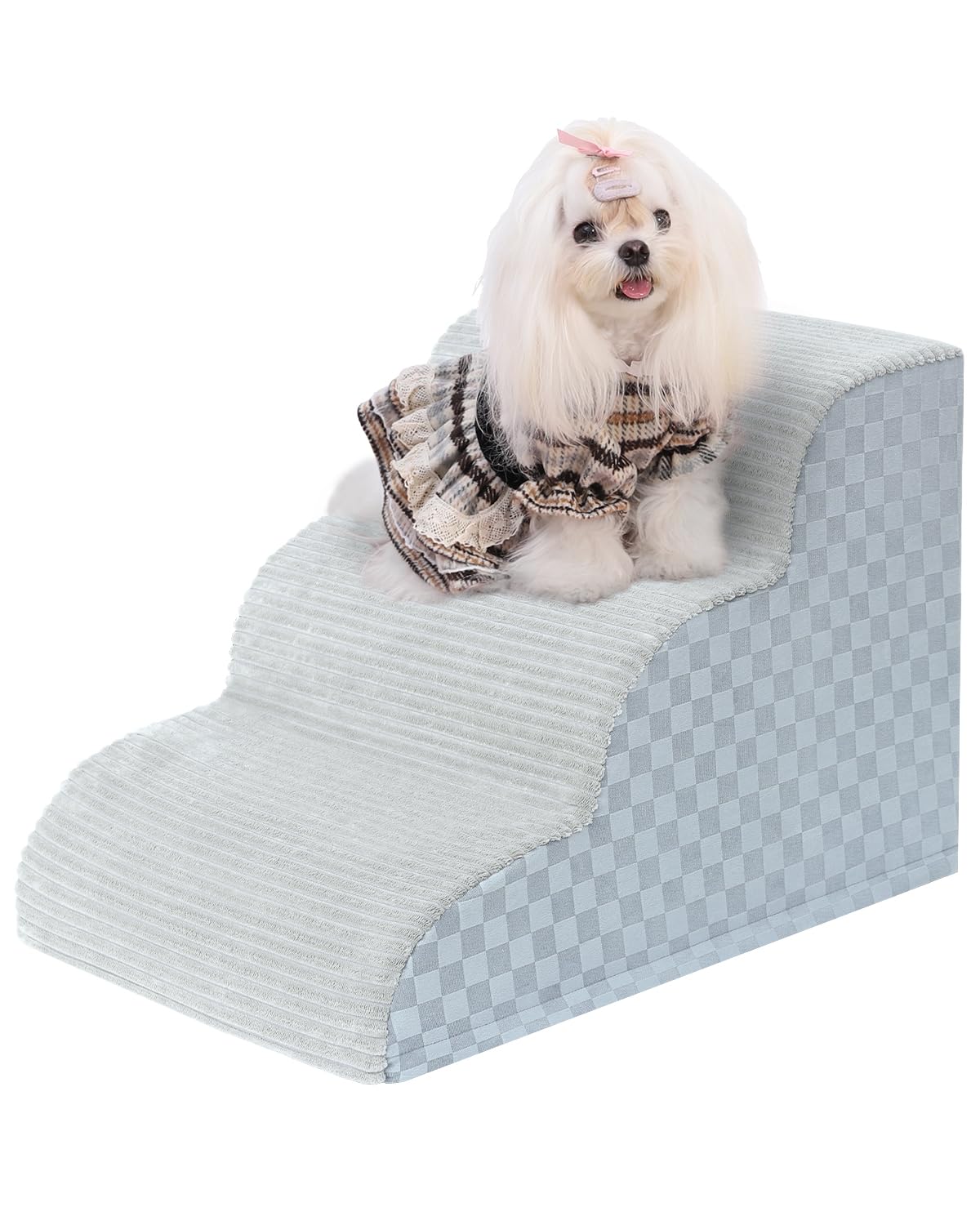 Vfrog escalier pour chien sur canapé 3 marches facilite l'accès.