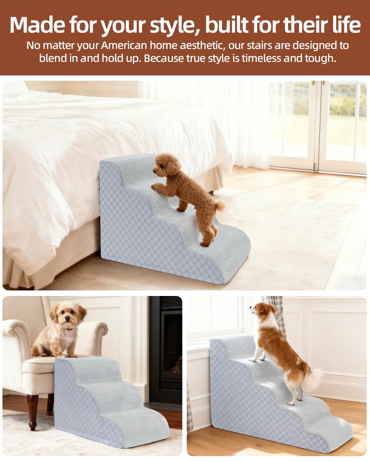 Vfrog housse amovible lavable pour escaliers animaux.