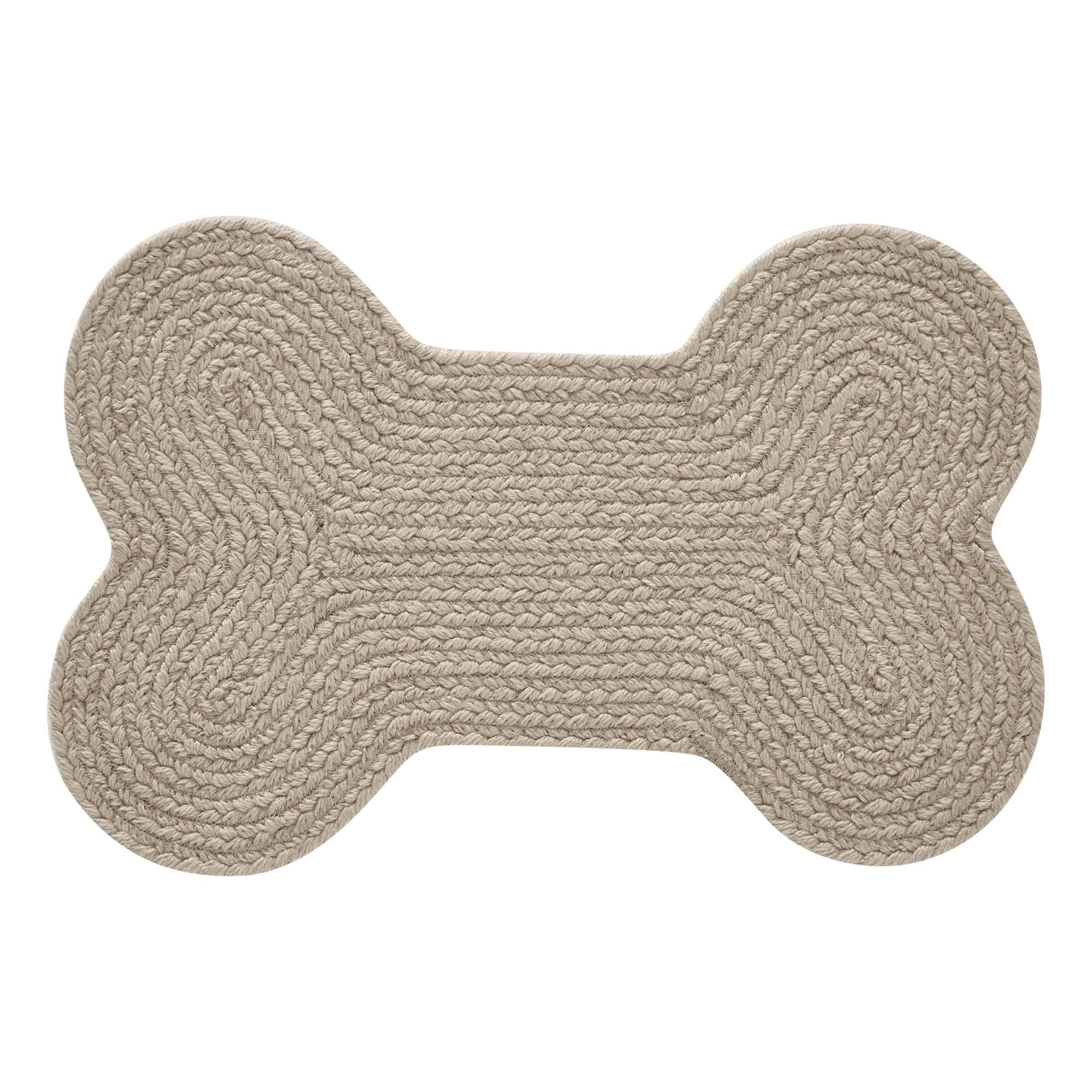 Tapis VHC Brands pour repas d'animaux, motif os, usage extérieur pratique