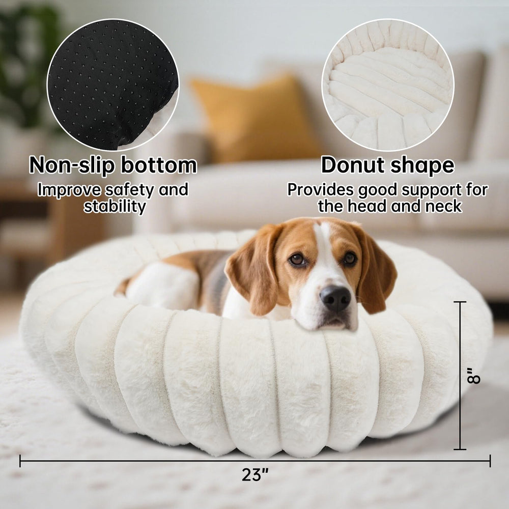 Lit donut Vhen When pour chat, douceur et réconfort.