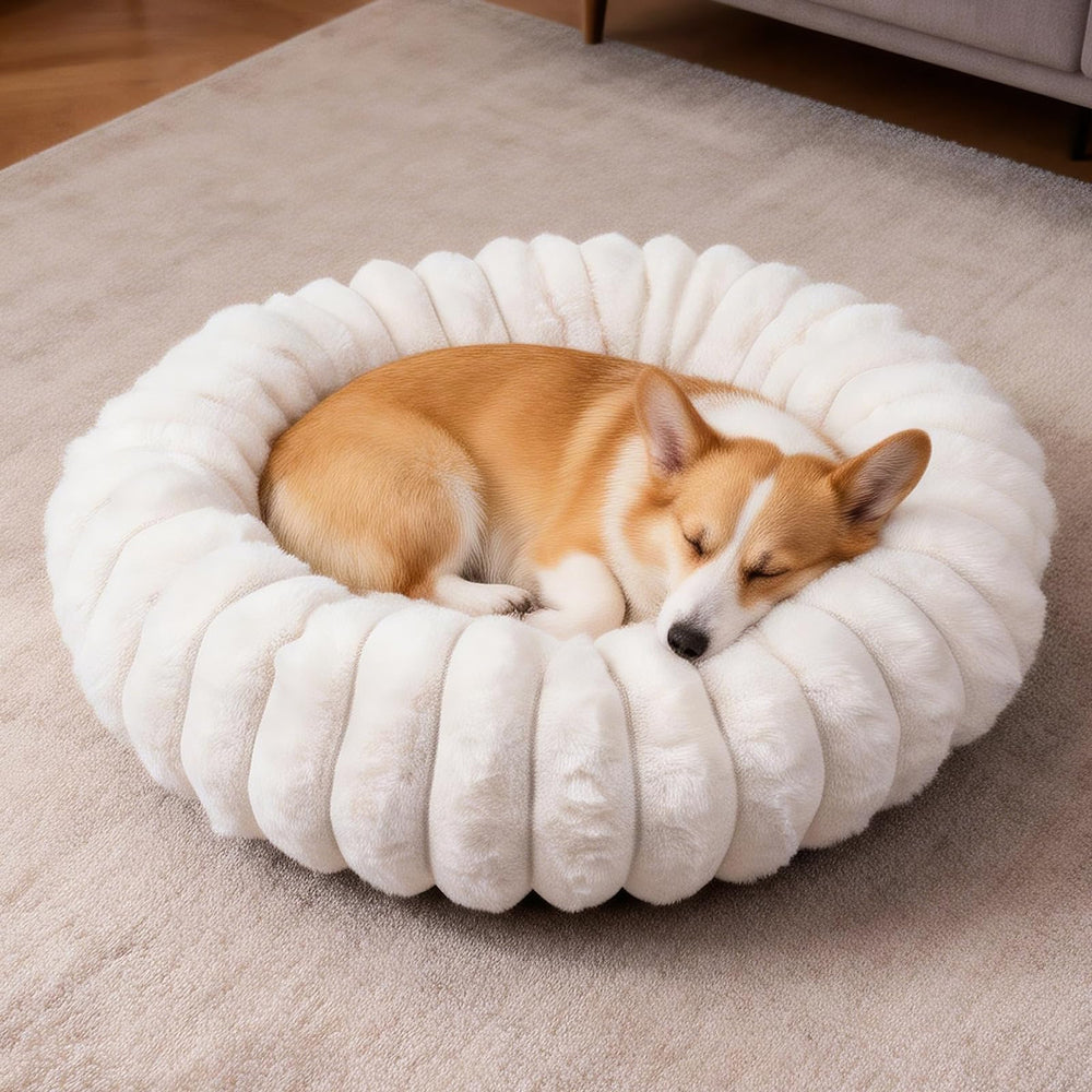 Lit donut Vhen When anti-anxiete pour chien, confort sécurisant.