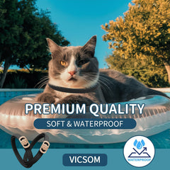 Collier VICSOM chat ajustable jusqu’à 48 cm pour tous les chats.